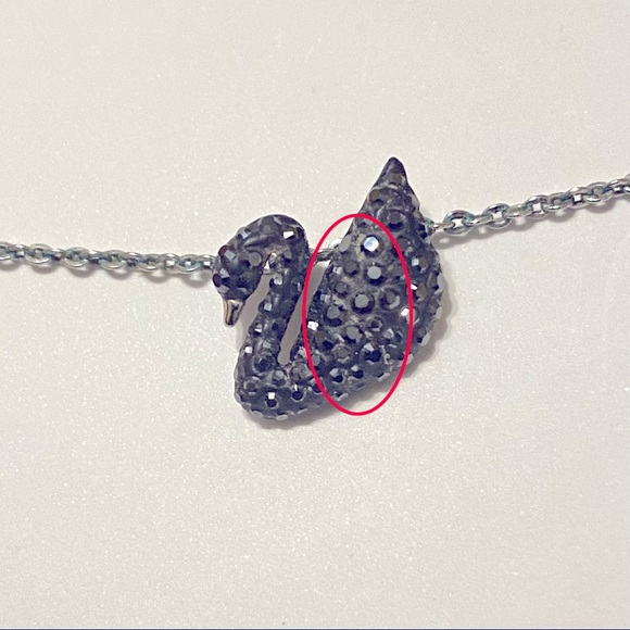 Swarovski Iconic Black Swan Necklace - Picture 6 of 9